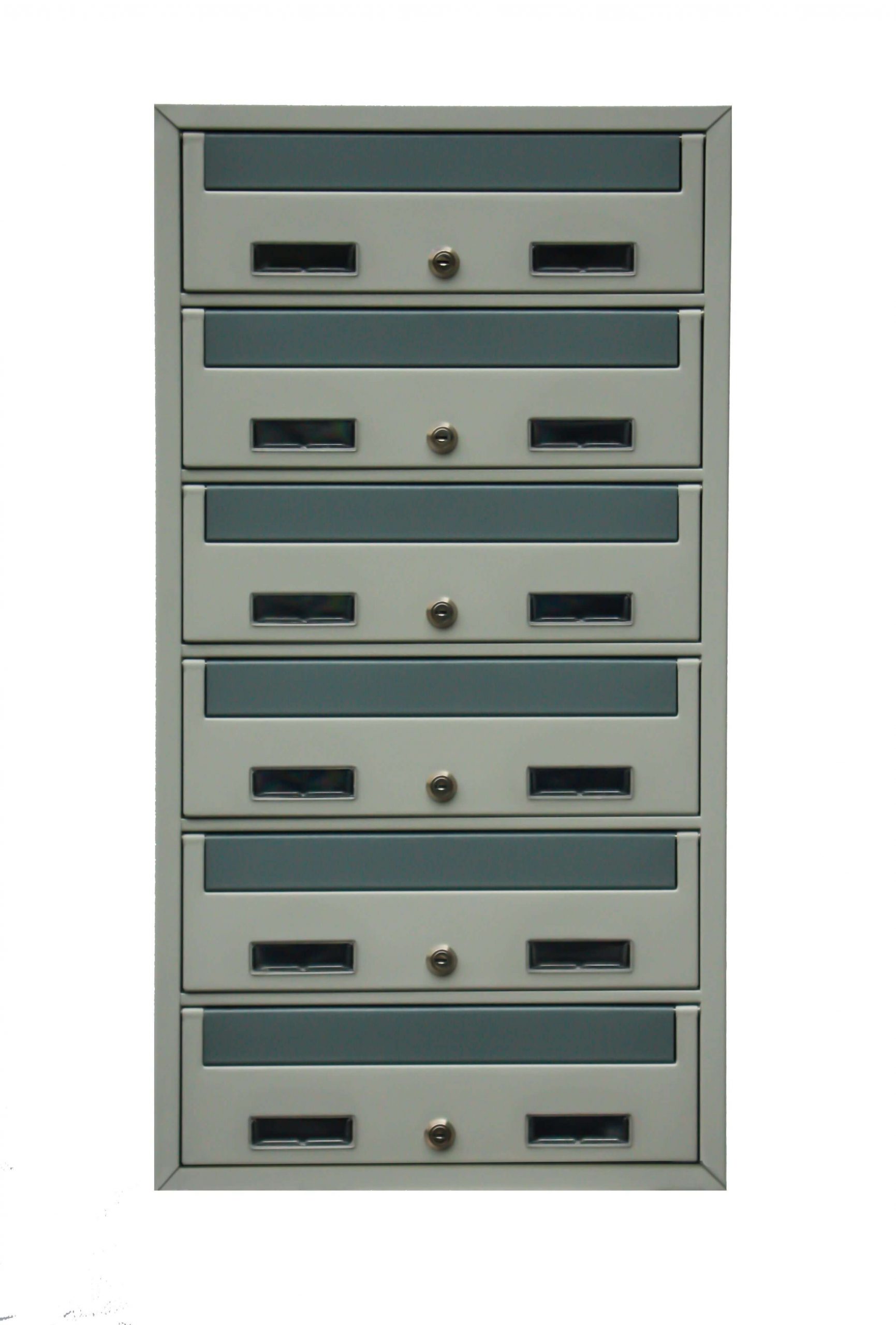 Cutii postale E110 cu 6 compartimente